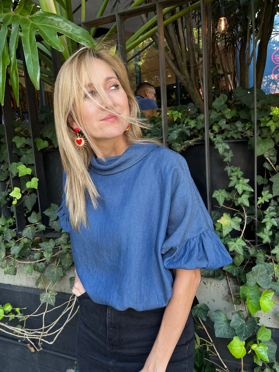 Top Praga Denim