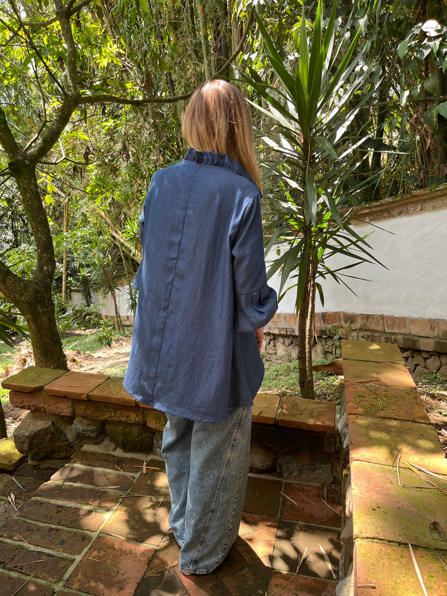 TOP BARCELONA V DENIM