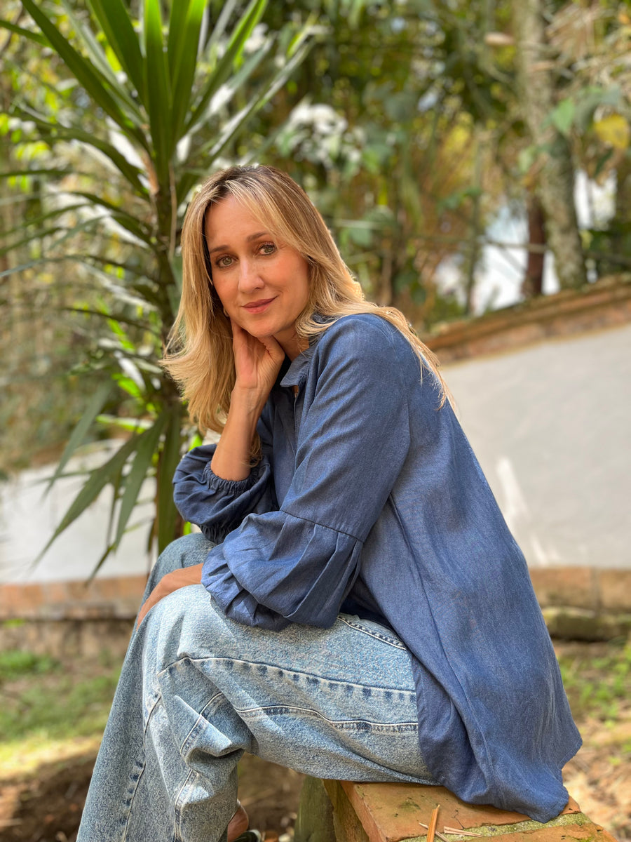 TOP BARCELONA V DENIM