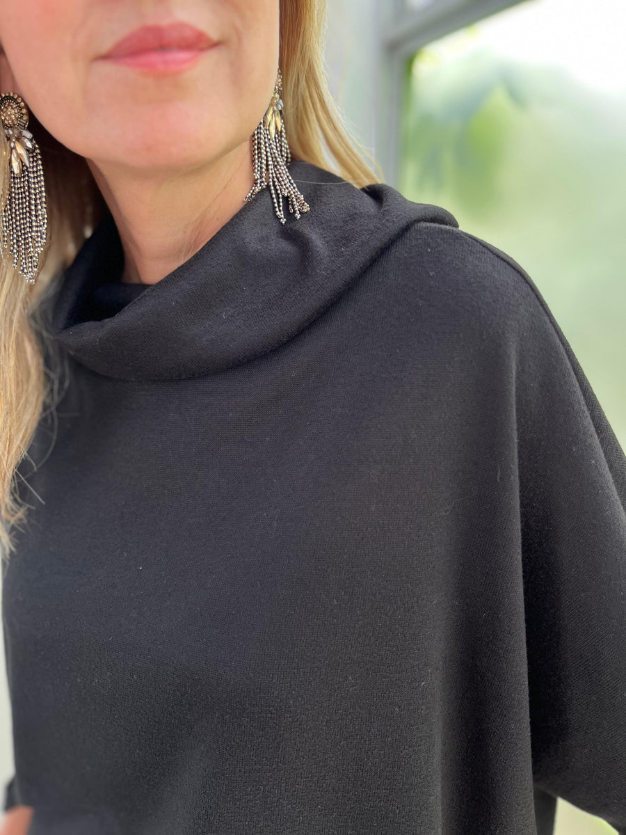 TOP BAT CUELLO T NEGRO