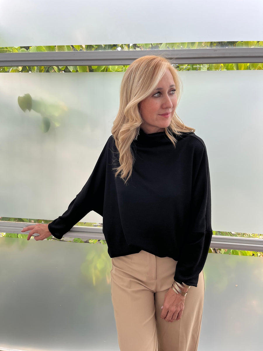 TOP BAT CUELLO T NEGRO