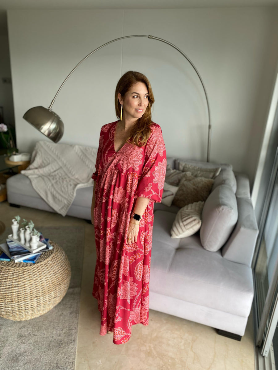 VESTIDO BARBARA PRINT CHERRY