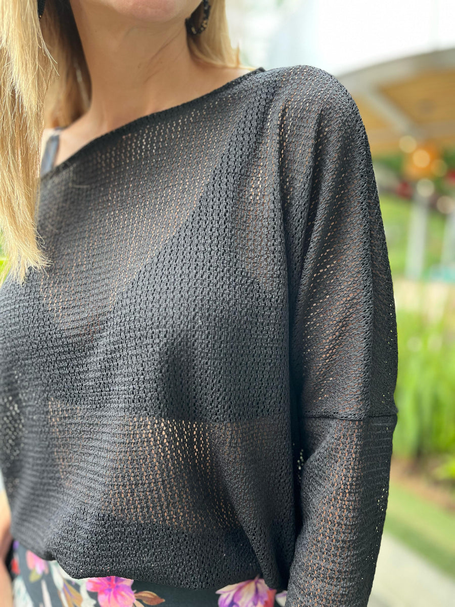 TOP BAT CROCHET NEGRO