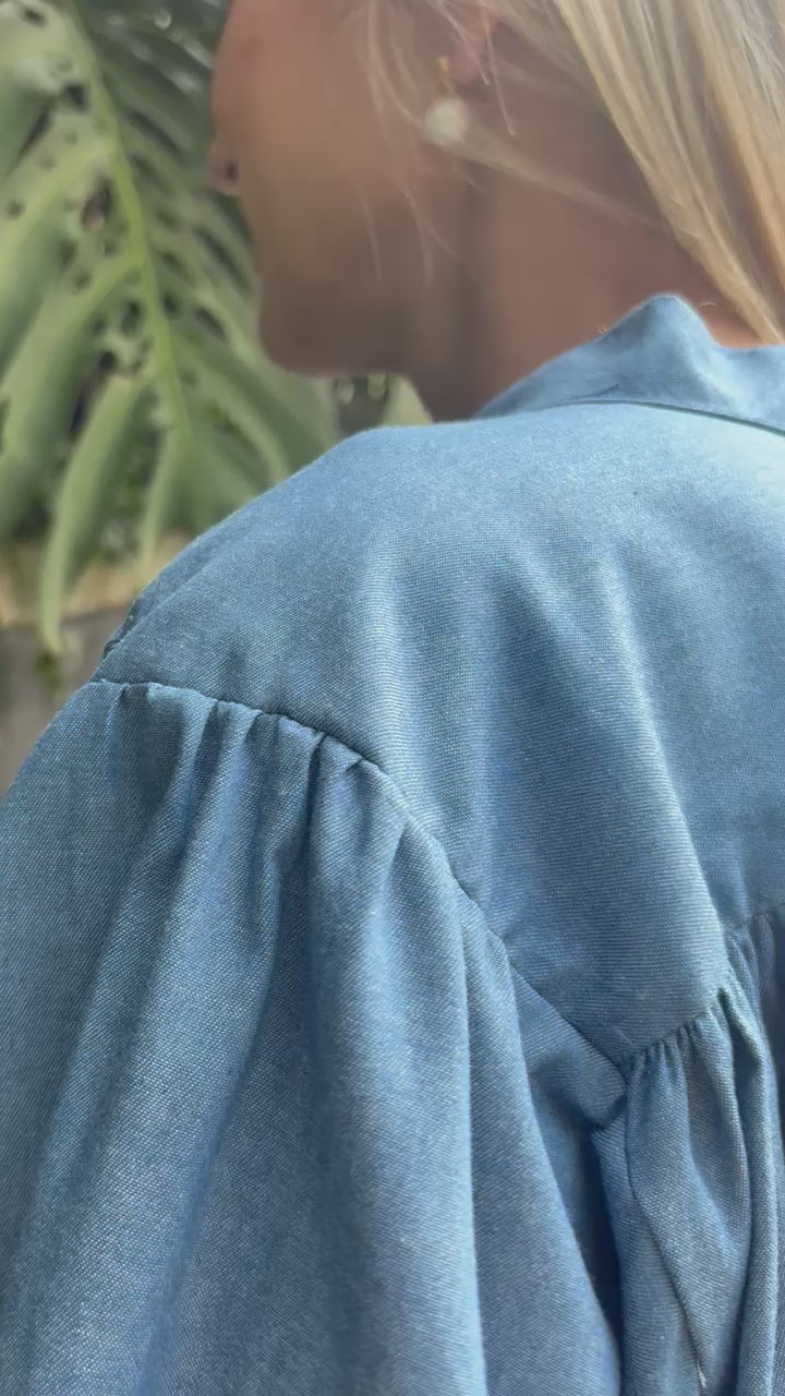 TOP FLORA DENIM